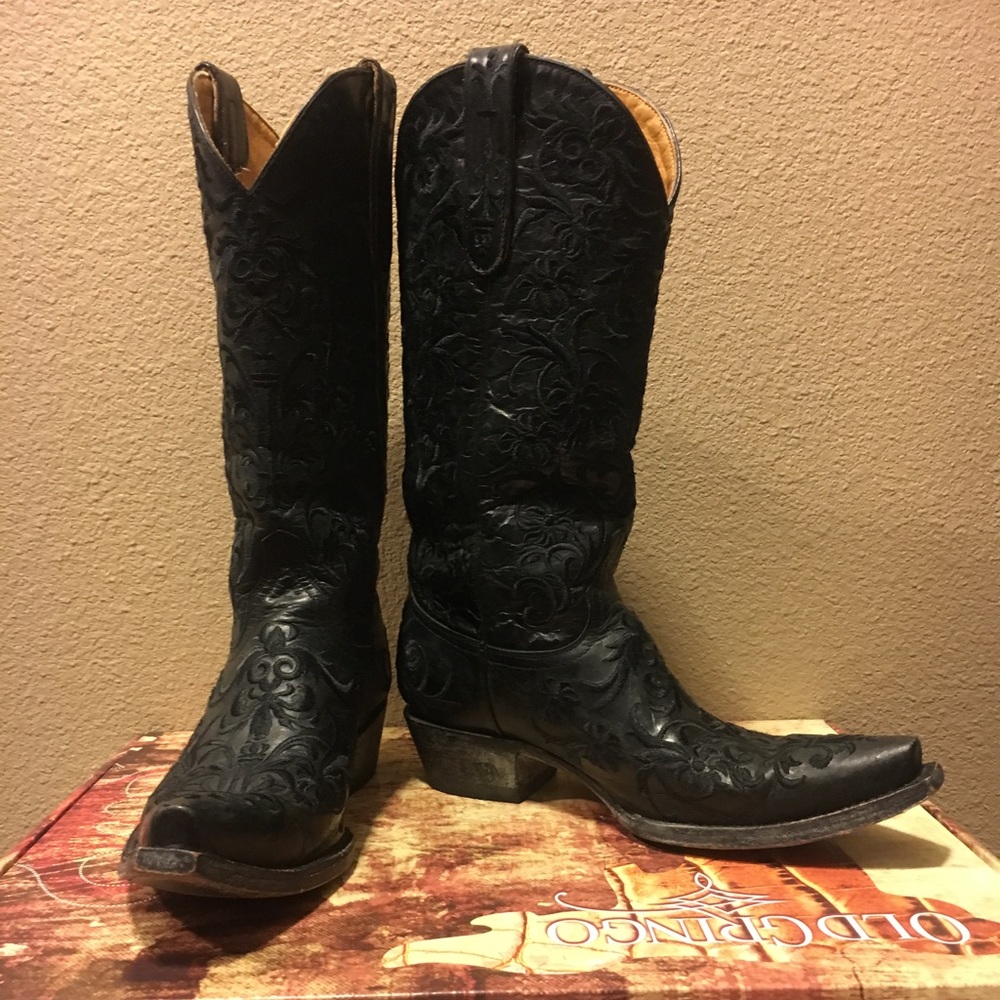 Old Gringo Clarise Black Western Boot Sz 8.5